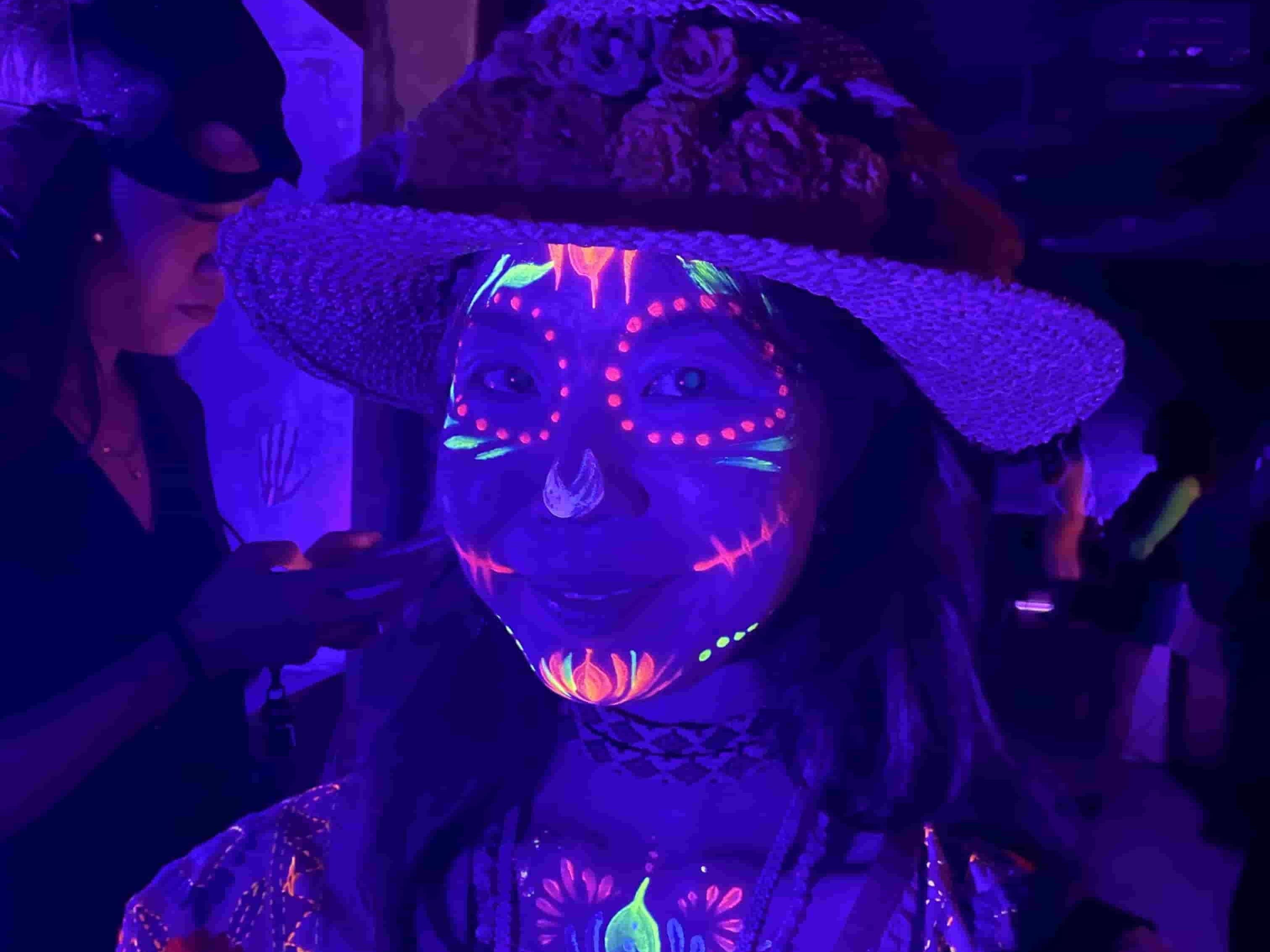 Neon Face Painting